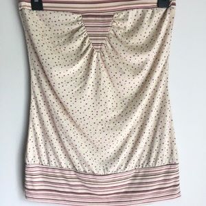 Wet Seal Top Cream Pink Purple Gold Colors. Small